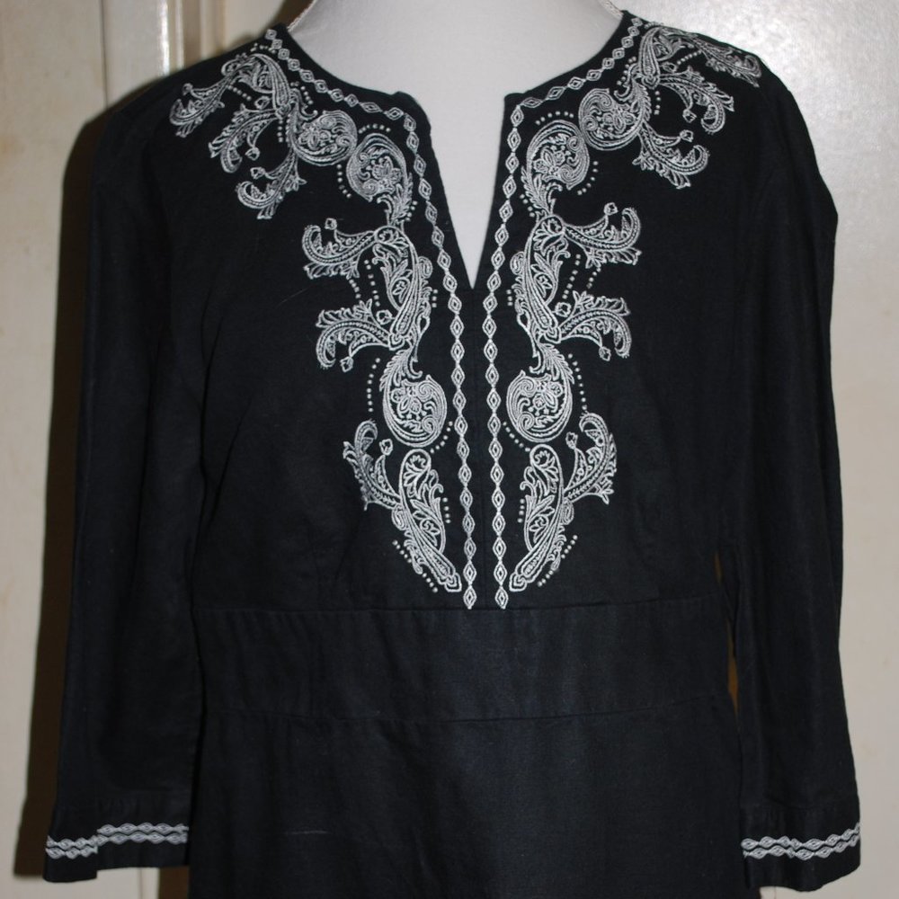 *SOLD*Covington Embroidered Beaded Pullover